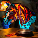 Caballo - Lámpara de vitral