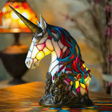Unicornio - Lámpara de vitral