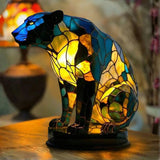 Jaguar - Lámpara de vitral