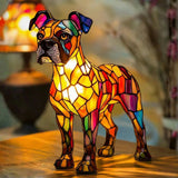 Boxer - Lámpara de vitral