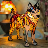Husky - Lámpara de vitral