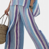 Laura - Conjunto Rayas Daisy Malva