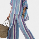 Laura - Conjunto Rayas Daisy Malva