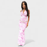 Mara - Vestido floral rosa