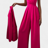 Romily | Mono Sexy con Tirantes y Pierna Ancha Elegante
