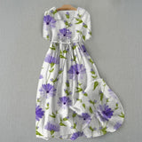 Martina - Vestido Vintage Floral Elegante