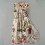 María - Vestido Vintage con Estampado Floral