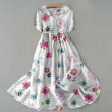 Sofía - Vestido Vintage con Estampado Floral