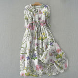 Laura - Vestido Veraniego Floral de Corte A