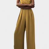 Romily | Mono Sexy con Tirantes y Pierna Ancha Elegante